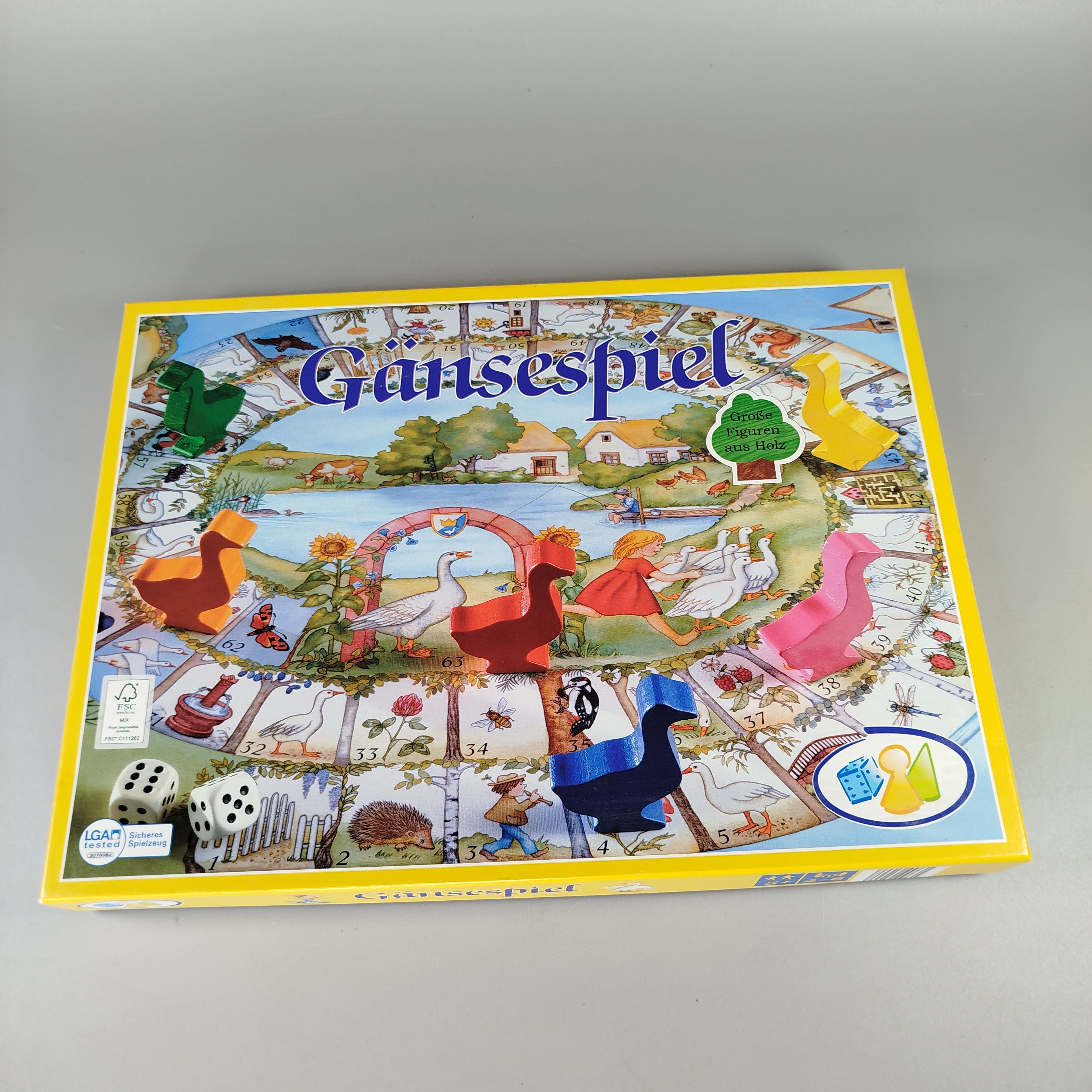 Brettspiel Gänsespiel – Gesellschaftsspiel, wie neu